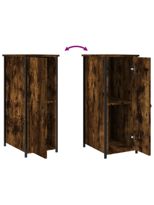 Noční stolky 2 ks kouřový dub 32 x 42 x 80 cm kompozitní dřevo