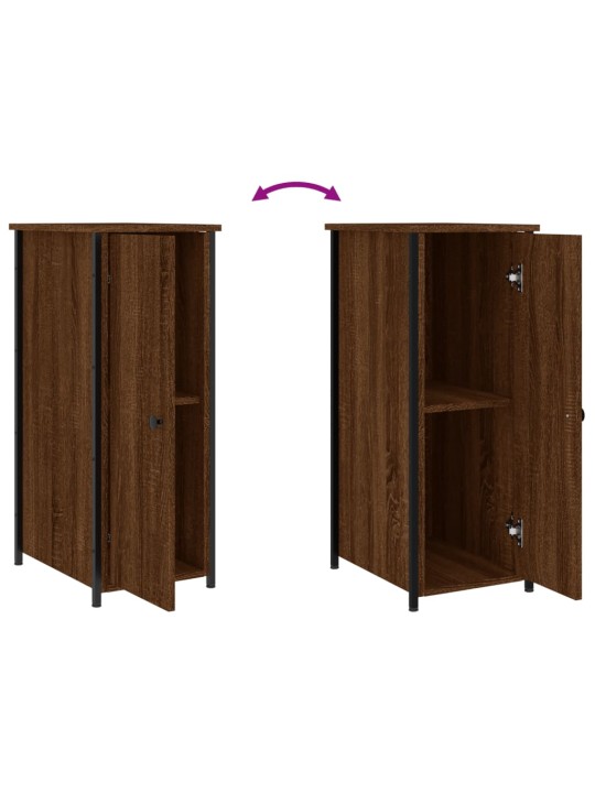 Noční stolky 2 ks hnědý dub 32 x 42 x 80 cm kompozitní dřevo