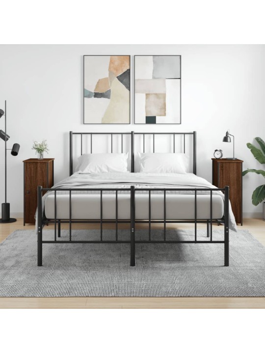 Noční stolky 2 ks hnědý dub 32 x 42 x 80 cm kompozitní dřevo