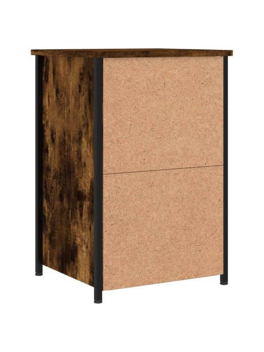 Noční stolky 2 ks kouřový dub 40 x 36 x 60 cm kompozitní dřevo