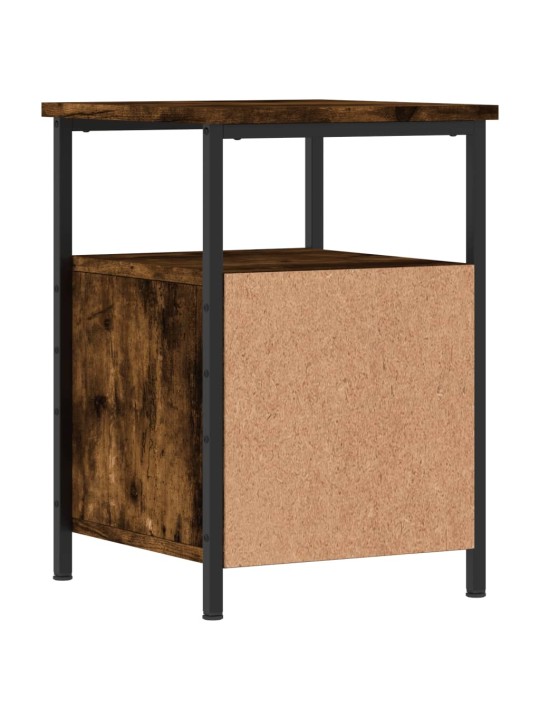Noční stolky 2 ks kouřový dub 34x35,5x50 cm kompozitní dřevo