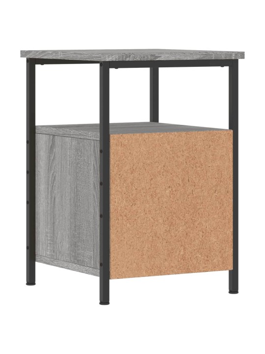 Noční stolky 2 ks šedé sonoma 34x35,5x50 cm kompozitní dřevo