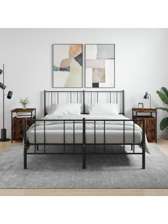 Noční stolky 2 ks kouřový dub 40 x 42 x 60 cm kompozitní dřevo