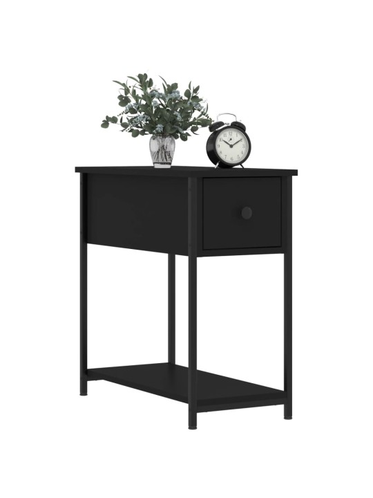 Noční stolky 2 ks černé 30 x 60 x 60 cm kompozitní dřevo