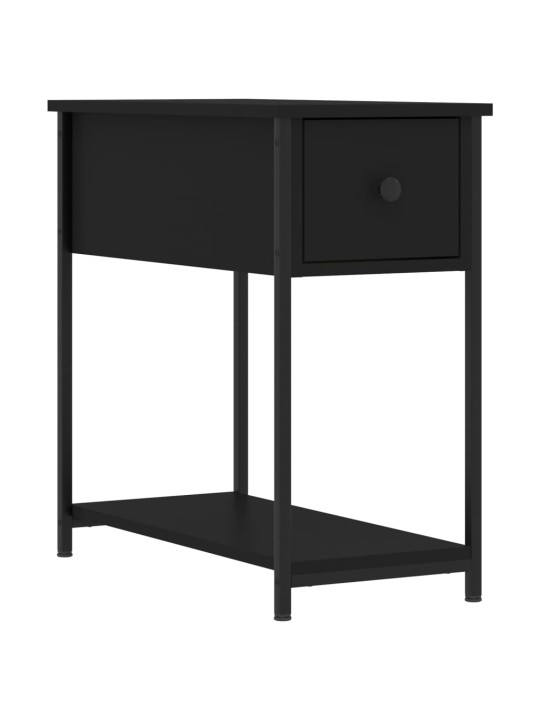 Noční stolky 2 ks černé 30 x 60 x 60 cm kompozitní dřevo