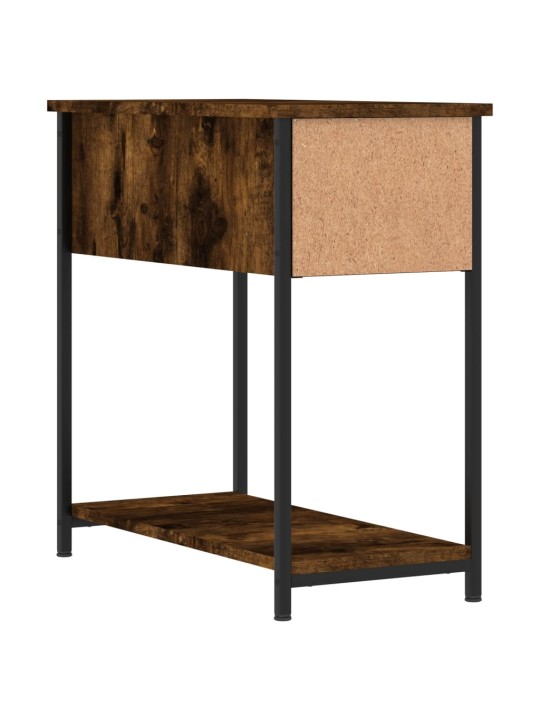 Noční stolky 2 ks kouřový dub 30 x 60 x 60 cm kompozitní dřevo