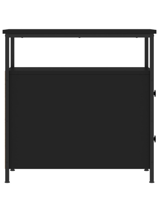 Noční stolky 2 ks černé 30 x 60 x 60 cm kompozitní dřevo