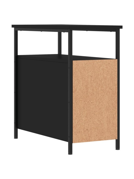 Noční stolky 2 ks černé 30 x 60 x 60 cm kompozitní dřevo
