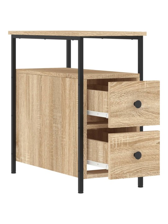 Noční stolky 2 ks dub sonoma 30 x 60 x 80 cm kompozitní dřevo