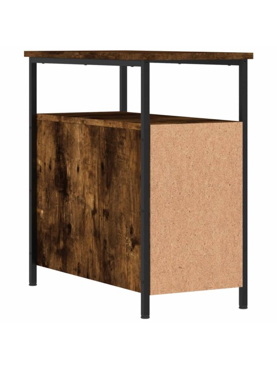 Noční stolek kouřový dub 30 x 60 x 60 cm kompozitní dřevo
