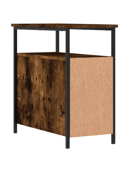 Noční stolky 2 ks kouřový dub 30 x 60 x 60 cm kompozitní dřevo