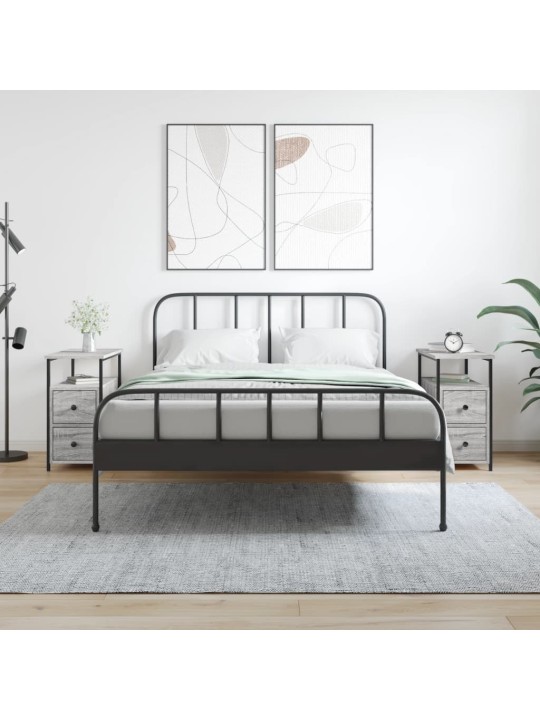 Noční stolky 2 ks šedé sonoma 30 x 60 x 60 cm kompozitní dřevo