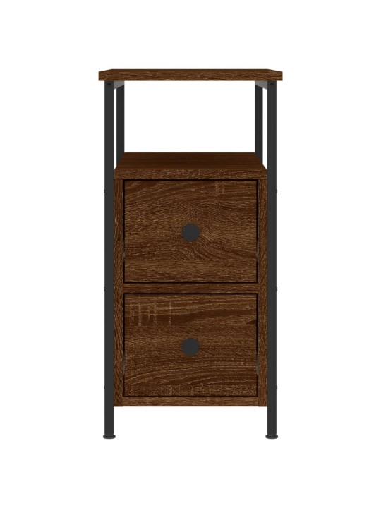 Noční stolky 2 ks hnědý dub 30 x 60 x 60 cm kompozitní dřevo