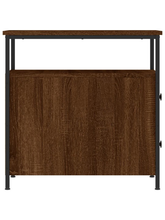 Noční stolky 2 ks hnědý dub 30 x 60 x 60 cm kompozitní dřevo