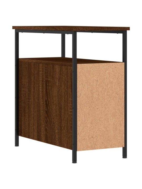 Noční stolky 2 ks hnědý dub 30 x 60 x 60 cm kompozitní dřevo