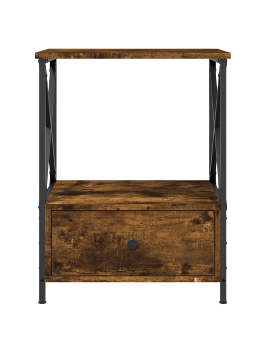 Noční stolky 2 ks kouřový dub 50 x 41 x 65 cm kompozitní dřevo