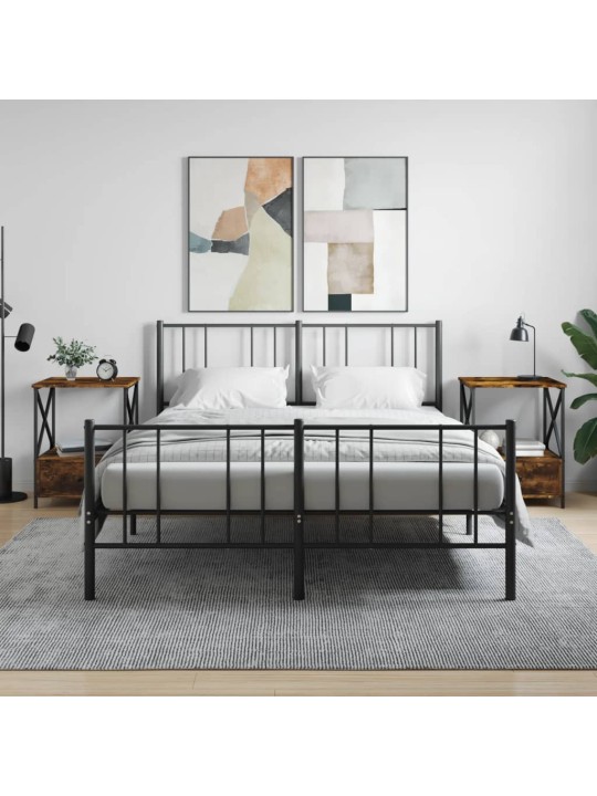 Noční stolky 2 ks kouřový dub 50 x 41 x 65 cm kompozitní dřevo