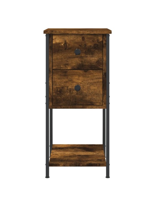 Noční stolky 2 ks kouřový dub 32 x 42 x 70 cm kompozitní dřevo