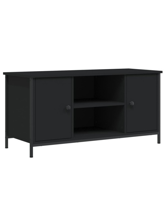 TV skříňka černá 100 x 40 x 50 cm kompozitní dřevo