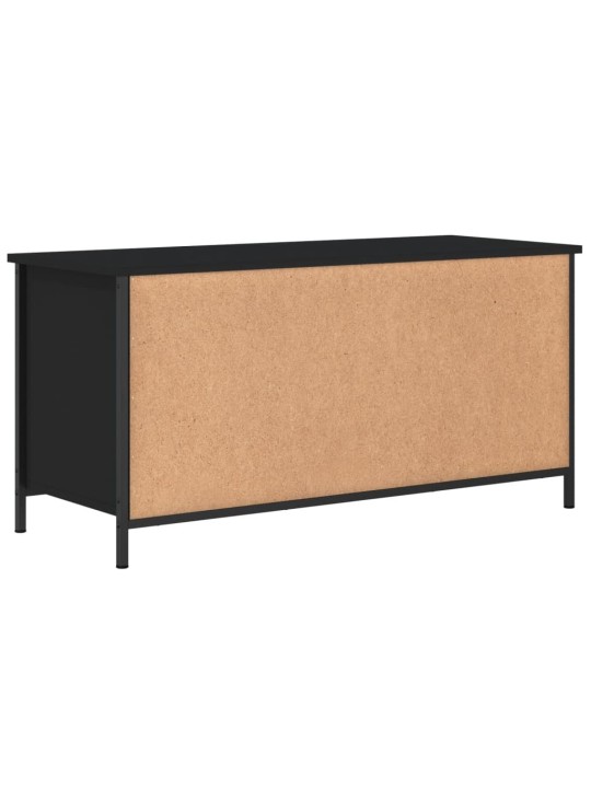 TV skříňka černá 100 x 40 x 50 cm kompozitní dřevo