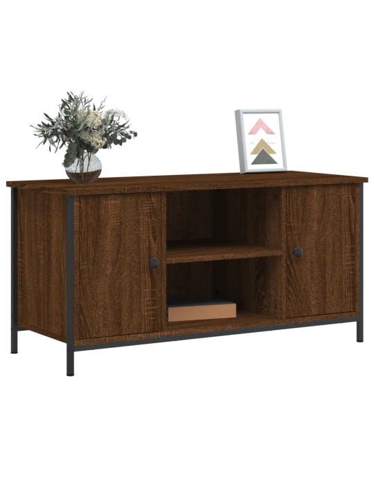 TV skříňka hnědý dub 100 x 40 x 50 cm kompozitní dřevo