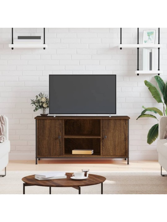 TV skříňka hnědý dub 100 x 40 x 50 cm kompozitní dřevo