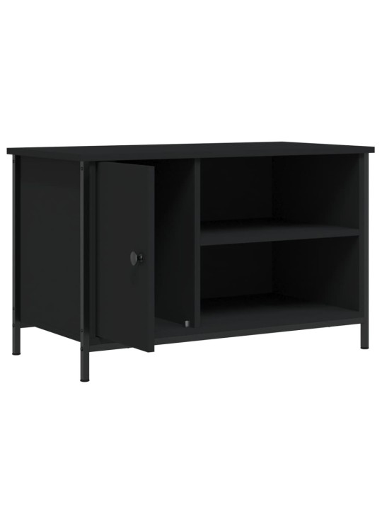 TV skříňka černá 80 x 40 x 50 cm kompozitní dřevo