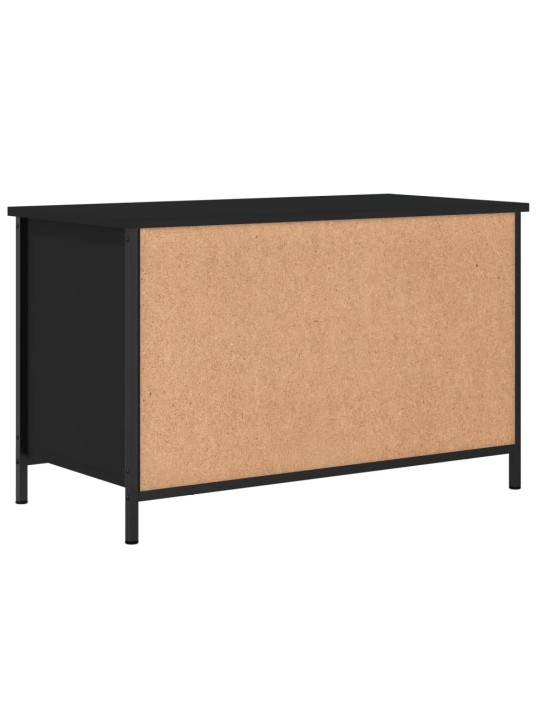 TV skříňka černá 80 x 40 x 50 cm kompozitní dřevo