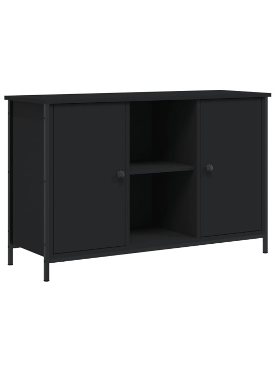 TV skříňka černá 100 x 35 x 65 cm kompozitní dřevo