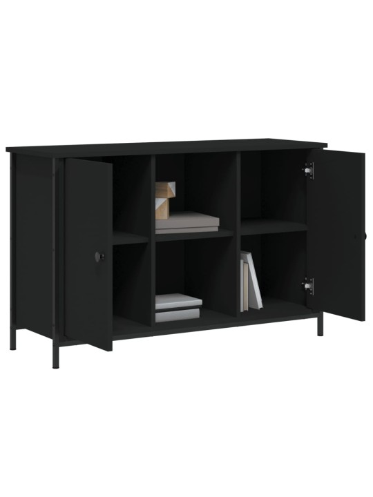 TV skříňka černá 100 x 35 x 65 cm kompozitní dřevo