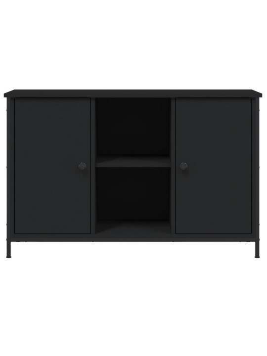 TV skříňka černá 100 x 35 x 65 cm kompozitní dřevo