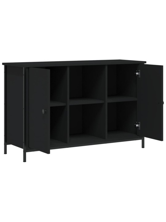 TV skříňka černá 100 x 35 x 65 cm kompozitní dřevo