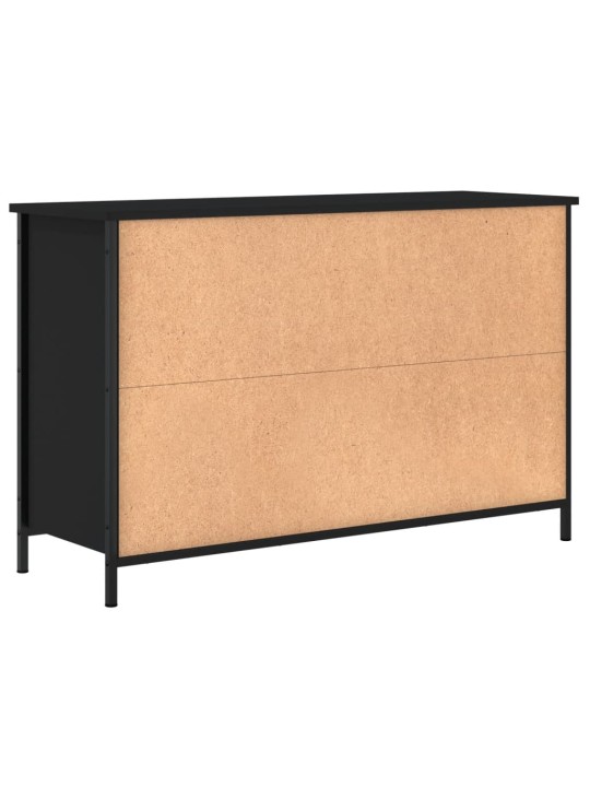 TV skříňka černá 100 x 35 x 65 cm kompozitní dřevo