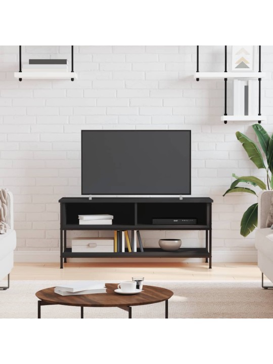 TV skříňka černá 100 x 35 x 45 cm kompozitní dřevo