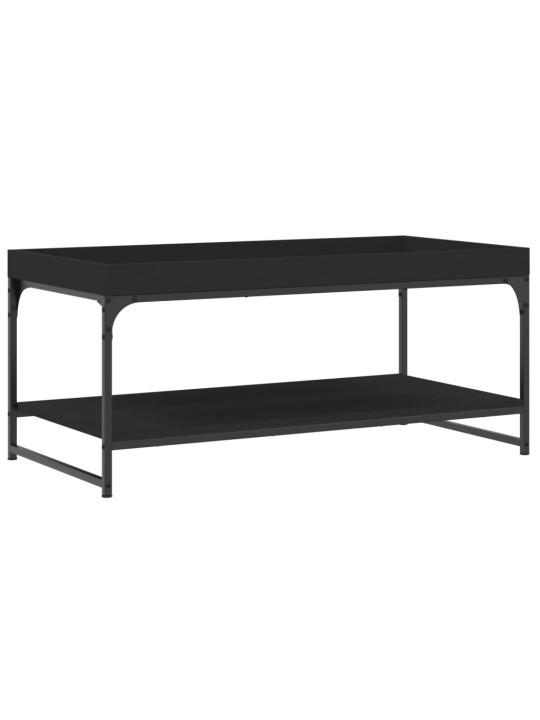 Konferenční stolek černý 100 x 49 x 45 cm kompozitní dřevo