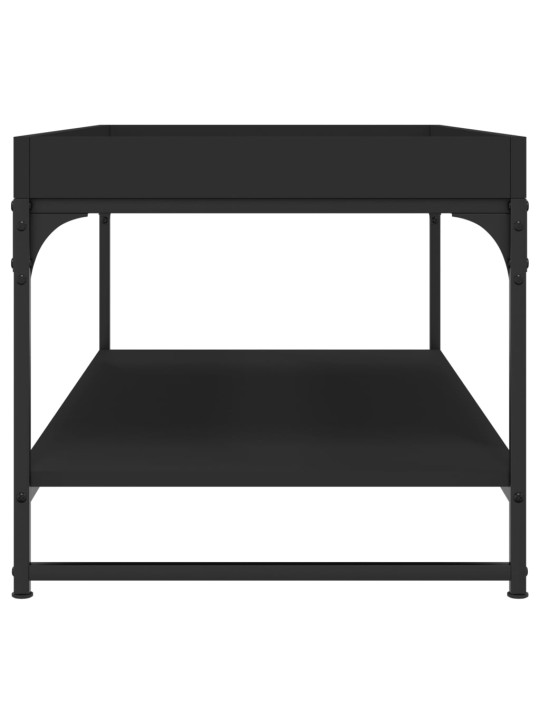Konferenční stolek černý 100 x 49 x 45 cm kompozitní dřevo