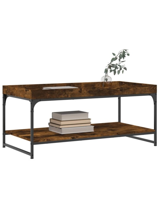 Konferenční stolek kouřový dub 100x49x45 cm kompozitní dřevo
