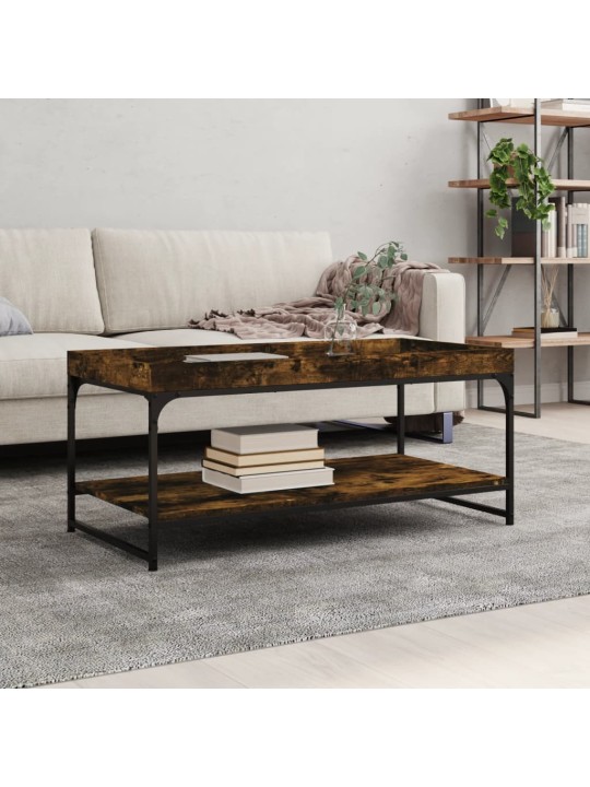 Konferenční stolek kouřový dub 100x49x45 cm kompozitní dřevo