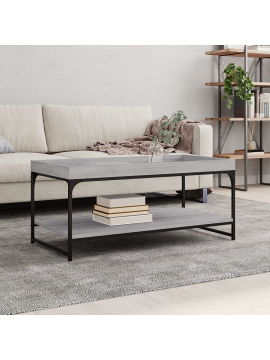 Konferenční stolek šedý sonoma 100x49x45 cm kompozitní dřevo