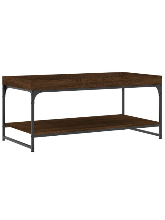 Konferenční stolek hnědý dub 100 x 49 x 45 cm kompozitní dřevo