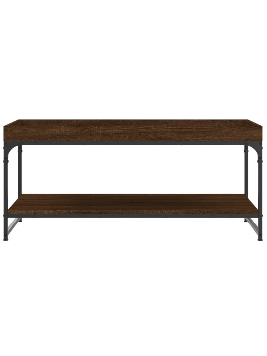 Konferenční stolek hnědý dub 100 x 49 x 45 cm kompozitní dřevo