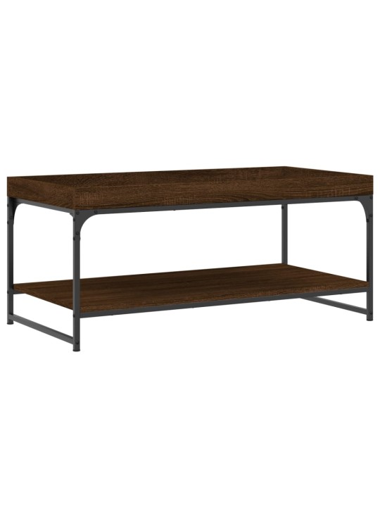 Konferenční stolek hnědý dub 100 x 49 x 45 cm kompozitní dřevo