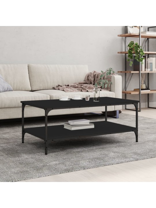 Konferenční stolek černý 100 x 55 x 40 cm kompozitní dřevo