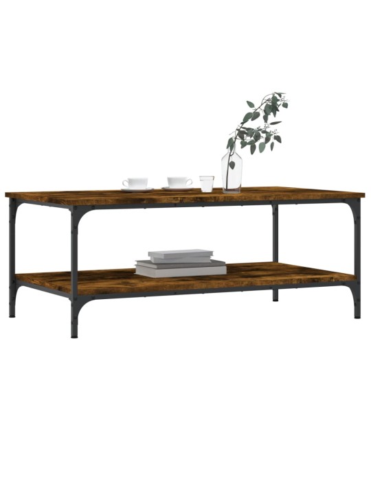 Konferenční stolek kouřový dub 100x55x40 cm kompozitní dřevo