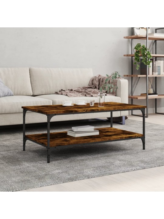 Konferenční stolek kouřový dub 100x55x40 cm kompozitní dřevo