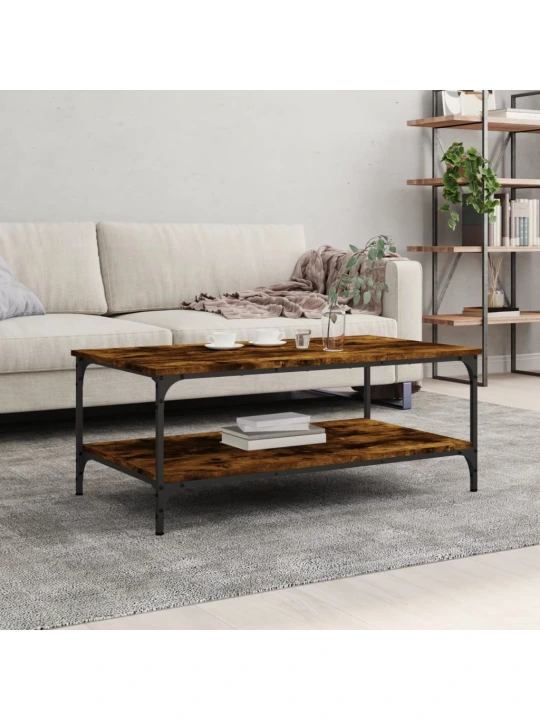 Konferenční stolek kouřový dub 100x55x40 cm kompozitní dřevo