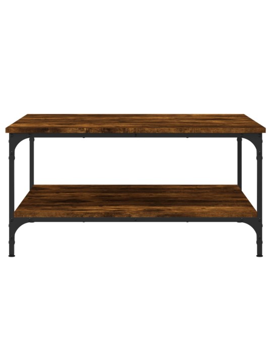 Konferenční stolek kouřový dub 80 x 80 x 40 cm kompozitní dřevo