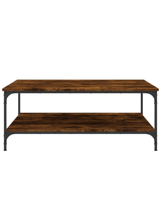 Konferenční stolek kouřový dub 100x100x40 cm kompozitní dřevo