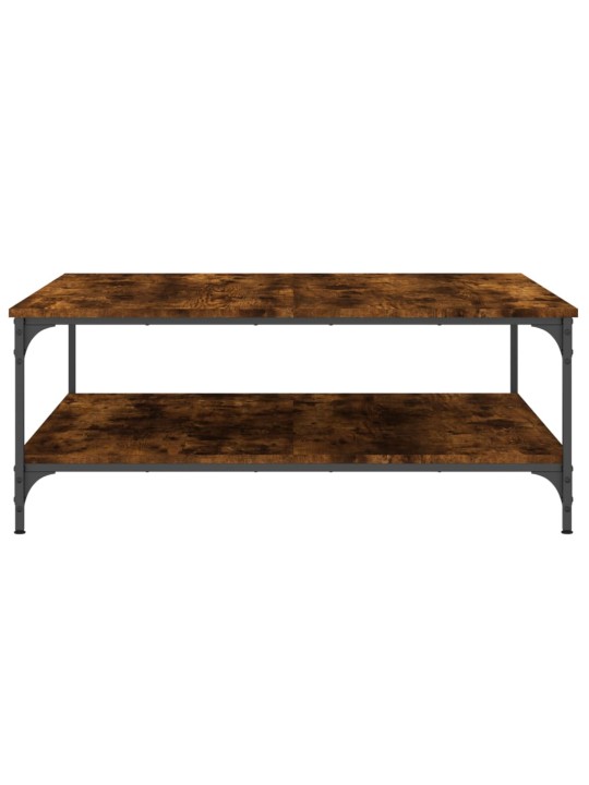 Konferenční stolek kouřový dub 100x100x40 cm kompozitní dřevo