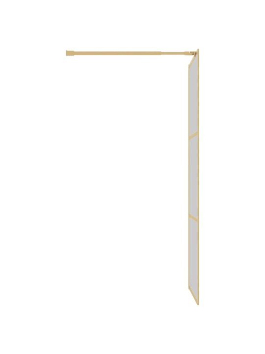 Zástěna do průchozí sprchy čiré ESG sklo zlatá 80 x 195 cm
